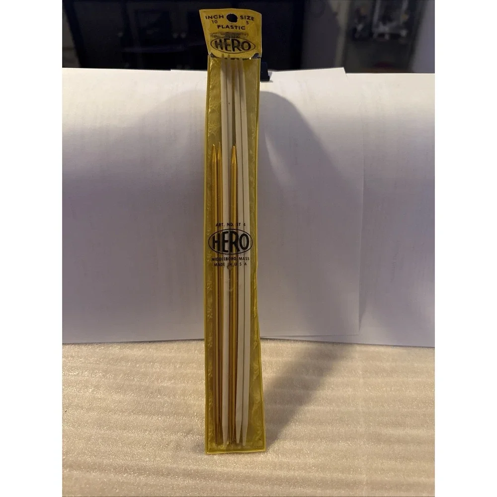 Vtg Scovill Hero Knitting Needles Size 5 10